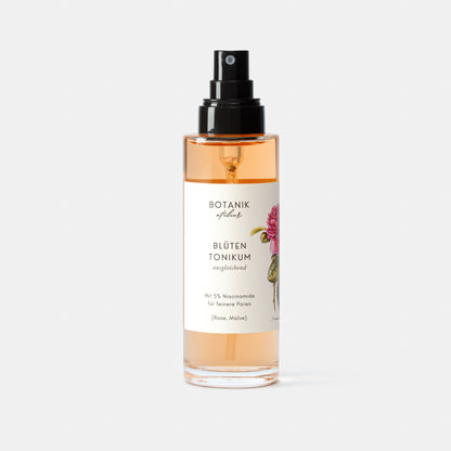 Blüten Tonikum, effektiv ausgleichend mit 5% Niacinamide von Botanik Atelier.